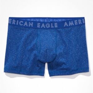 American Eagle NWT Space Dye Classic Boxer Briefs - Blue 4.5” inseam Size Small